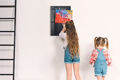 Magnetic writing board Menu Board