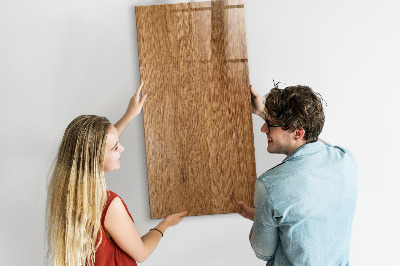 Magnetic erase board Warm Tone Wood