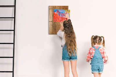 Magnetic erase board Warm Tone Wood