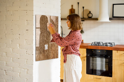 Magnetic erase board Warm Tone Wood