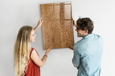 Magnetic erase board Warm Tone Wood
