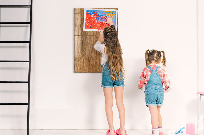 Magnetic erase board Warm Tone Wood