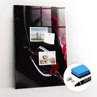 Magnetic writing board Spilled Wine