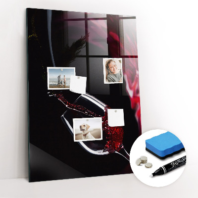 Magnetic writing board Spilled Wine
