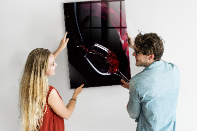 Magnetic Board with Magnets Spilled Wine