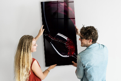 Magnetic writing board Spilled Wine
