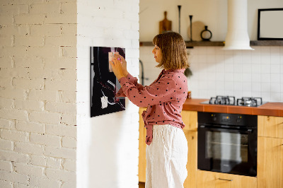 Magnetic Board with Magnets Spilled Wine