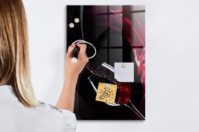 Magnetic Board with Magnets Spilled Wine