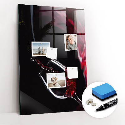 Magnetic writing board Spilled Wine