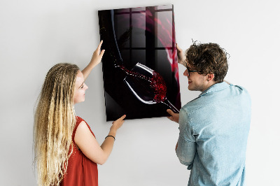 Magnetic Board with Magnets Spilled Wine