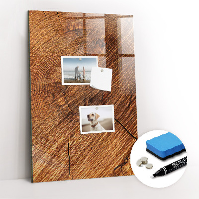 Magnetic writing board Warm Tone Wood
