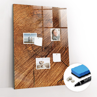 Magnetic writing board Warm Tone Wood