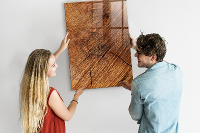 Magnetic writing board Warm Tone Wood