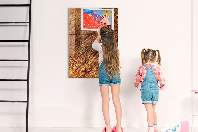 Magnetic writing board Warm Tone Wood