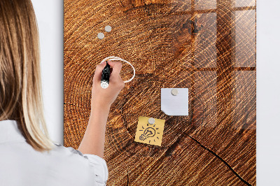 Magnetic writing board Warm Tone Wood