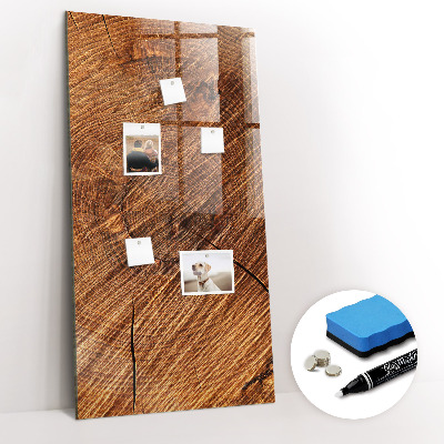 Magnetic writing board Warm Tone Wood