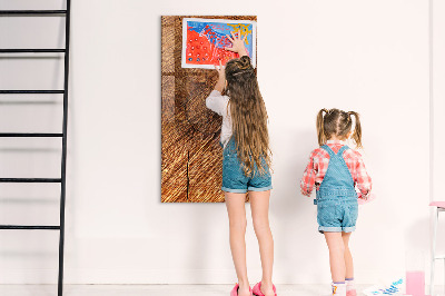 Magnetic writing board Warm Tone Wood