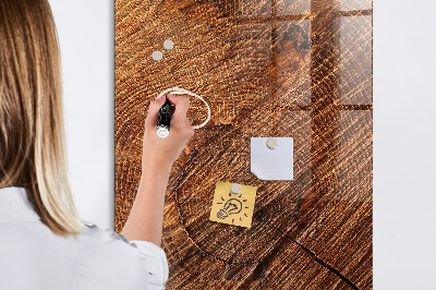 Magnetic writing board Warm Tone Wood