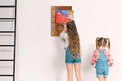 Magnetic writing board Warm Tone Wood