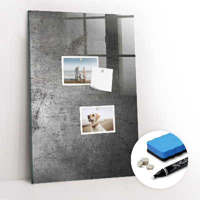 Magnetic erase board Scratched Metal