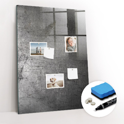 Magnetic Dry Erase Board Scratched Metal