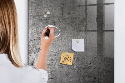 Magnetic Dry Erase Board Scratched Metal