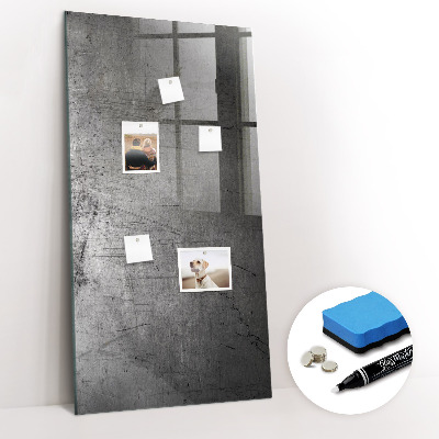 Magnetic Dry Erase Board Scratched Metal