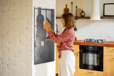 Magnetic erase board Scratched Metal