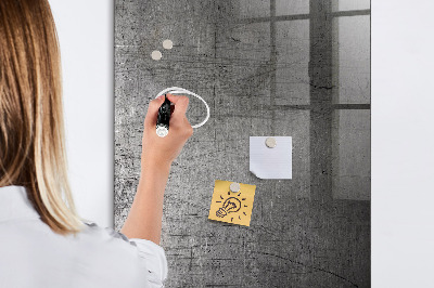 Magnetic erase board Scratched Metal