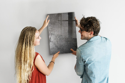 Magnetic Dry Erase Board Scratched Metal