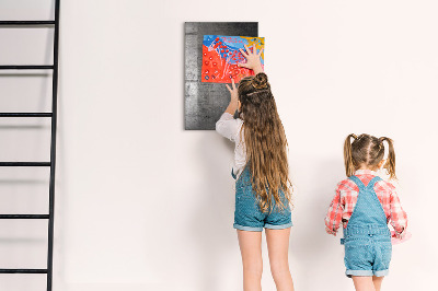 Magnetic Dry Erase Board Scratched Metal