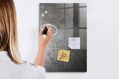 Magnetic erase board Scratched Metal