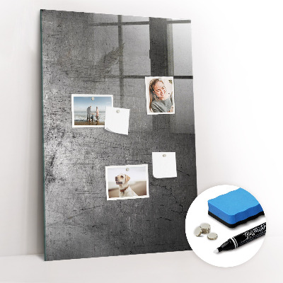 Magnetic Dry Erase Board Scratched Metal