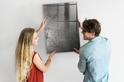 Magnetic erase board Scratched Metal