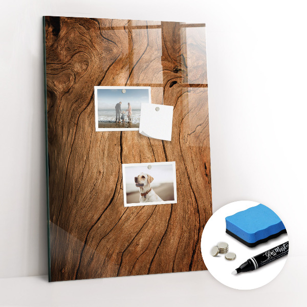 Magnetic writing board Old Wood