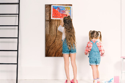 Magnetic writing board Old Wood