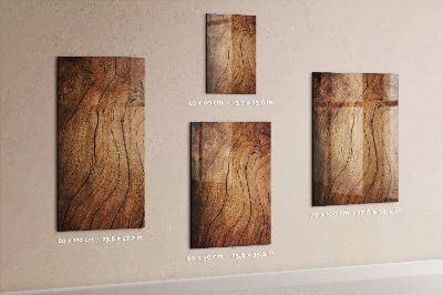 Magnetic writing board Old Wood