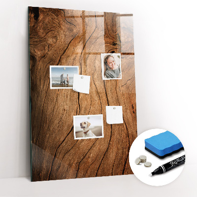 Magnetic writing board Old Wood