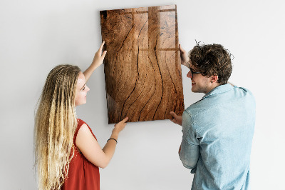 Magnetic writing board Old Wood