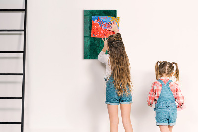 Magnetic Board with Magnets Emerald Block