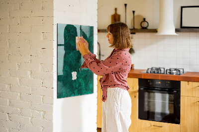 Magnetic Board with Magnets Emerald Block