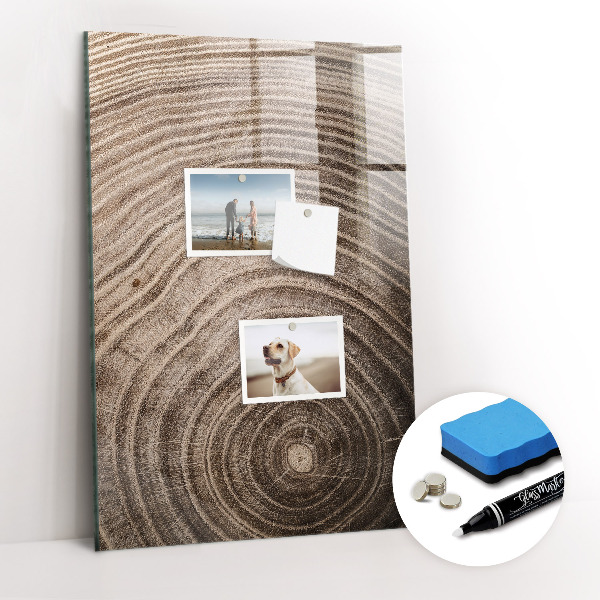 Magnetic erase board Wood Grain