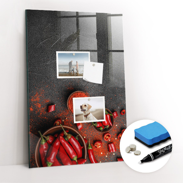 Magnetic writing board Ground Paprika