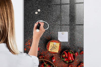 Magnetic writing board Ground Paprika
