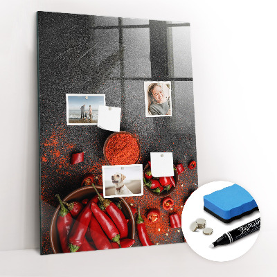 Magnetic writing board Ground Paprika