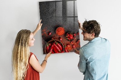 Magnetic writing board Ground Paprika