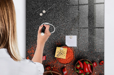 Glass Magnetic Board Ground Paprika