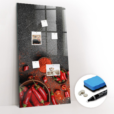 Magnetic writing board Ground Paprika