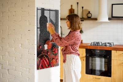 Magnetic writing board Ground Paprika
