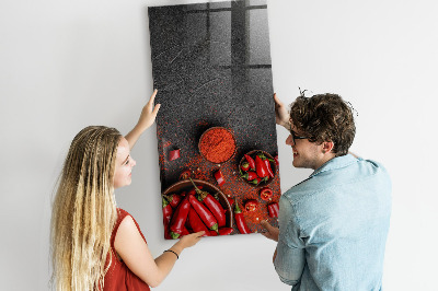 Magnetic writing board Ground Paprika